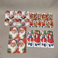 julemandshoveder-julemænd-hvidt-skæg-engelske-retro-glansbilleder-786-782-788-787